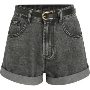 CIDER Denim Shorts with Belt(Carbon)