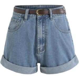 CIDER Denim Shorts with Belt(Denim)