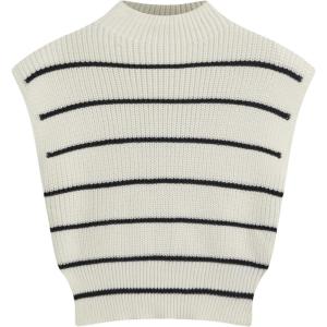 CIDER Women’s Mock Neck Sleeveless Sweater Tops Cap Sleeve Sweater Vests Tank Tops(Multicolor)