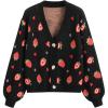 imageCIDER VNeck Strawberry Button CardiganBlack