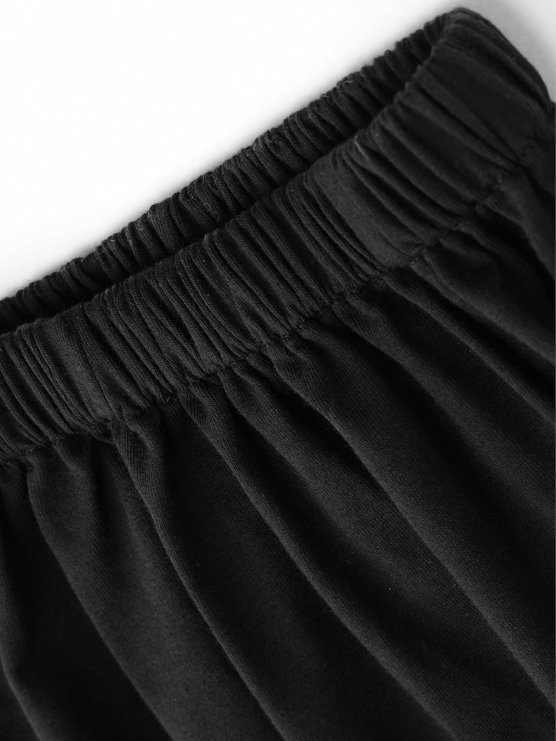 imageCIDER Solid Knotted Jersey Trousers Curve ampamp PlusBlack