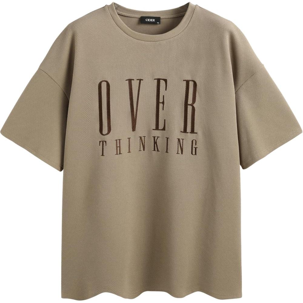 imageCIDER Over Thinking Oversized Graphic Tee Curve ampamp PlusCoffee