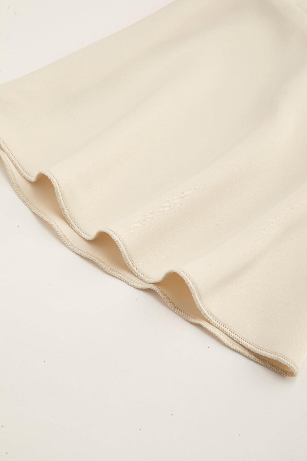 imageCIDER Round Neck Lace Up Long Sleeve Blouse ampamp Maxi SkirtBeige