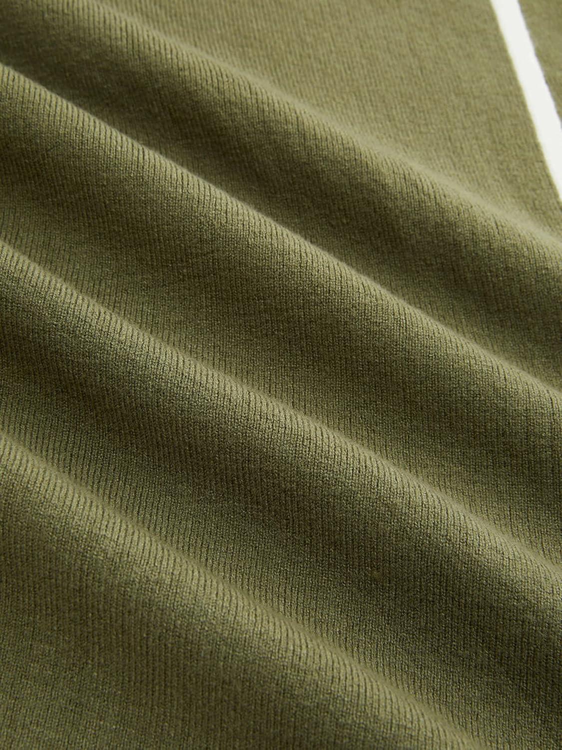 imageCIDER Sweater Dress for Women Long Sleeve Dress Mock Turtleneck Bow Tie Midi Work Dresses Old Money Dresses Fall WinterOlive Green