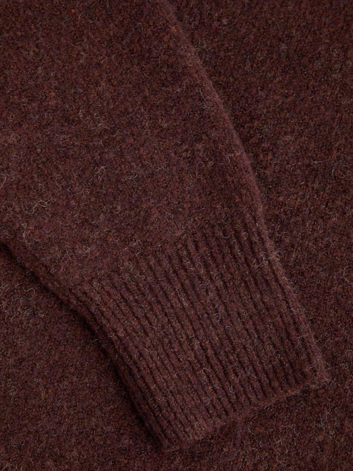 imageCIDER Womens Cute Sweater Crew Neck Long Sleeve Floral Pullover Fall Winter Sweaters Loose Fit Knit TopBrown