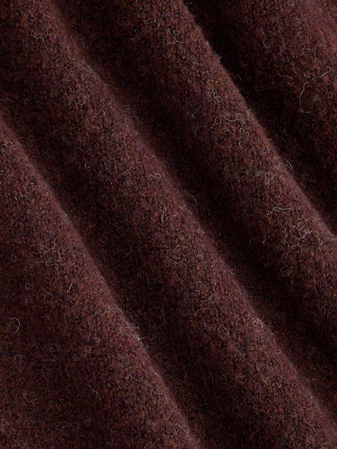 imageCIDER Womens Cute Sweater Crew Neck Long Sleeve Floral Pullover Fall Winter Sweaters Loose Fit Knit TopBrown