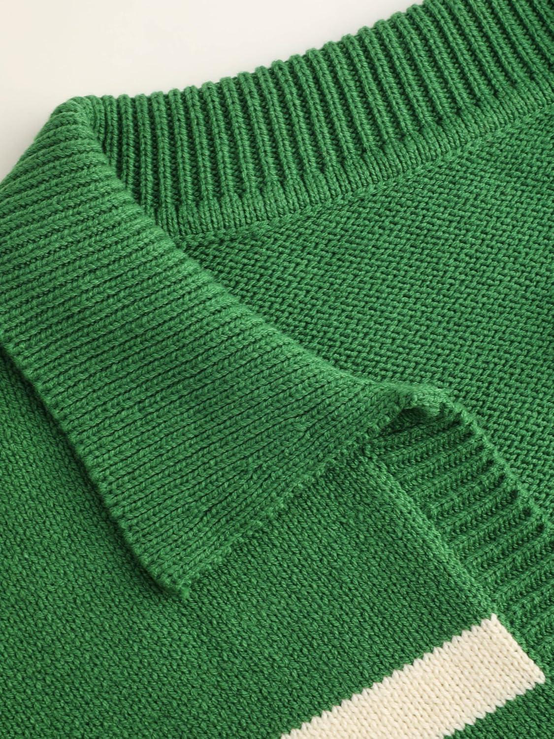 imageCIDER Womens Polo Sweater Striped Collared Lightweight Long Sleeve V Neck Pullover Fall Sweater Tops 2025Green