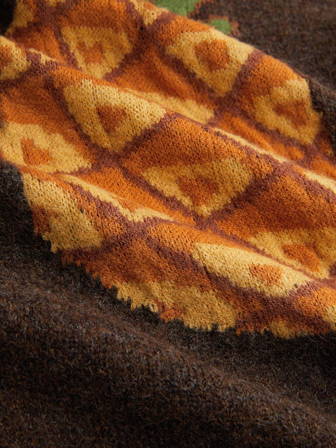 imageCIDER Womens Sweater Vest Knit Sleeveless Pear Cute Graphic Sweater Vest Tank Top Fall OutfitsCoffee