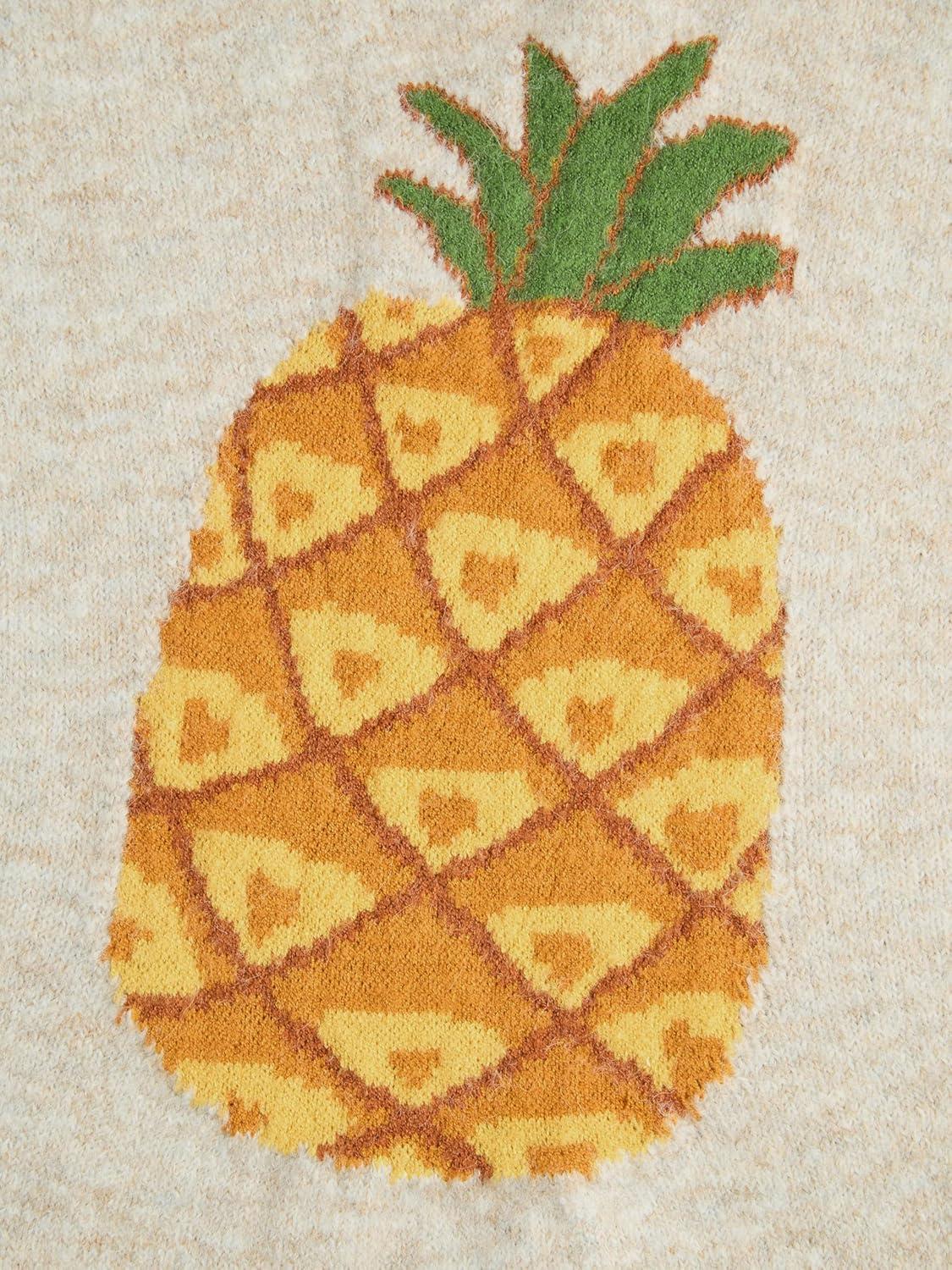 imageCIDER Womens Sweater Vest Knit Sleeveless Pear Cute Graphic Sweater Vest Tank Top Fall OutfitsIvory