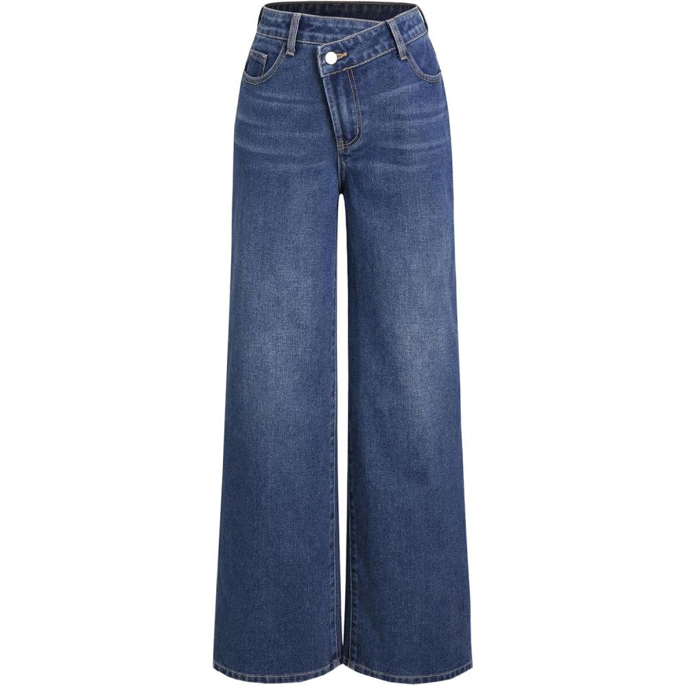 imageCIDER Denim High Waist Pocket Wide Leg JeansDenim