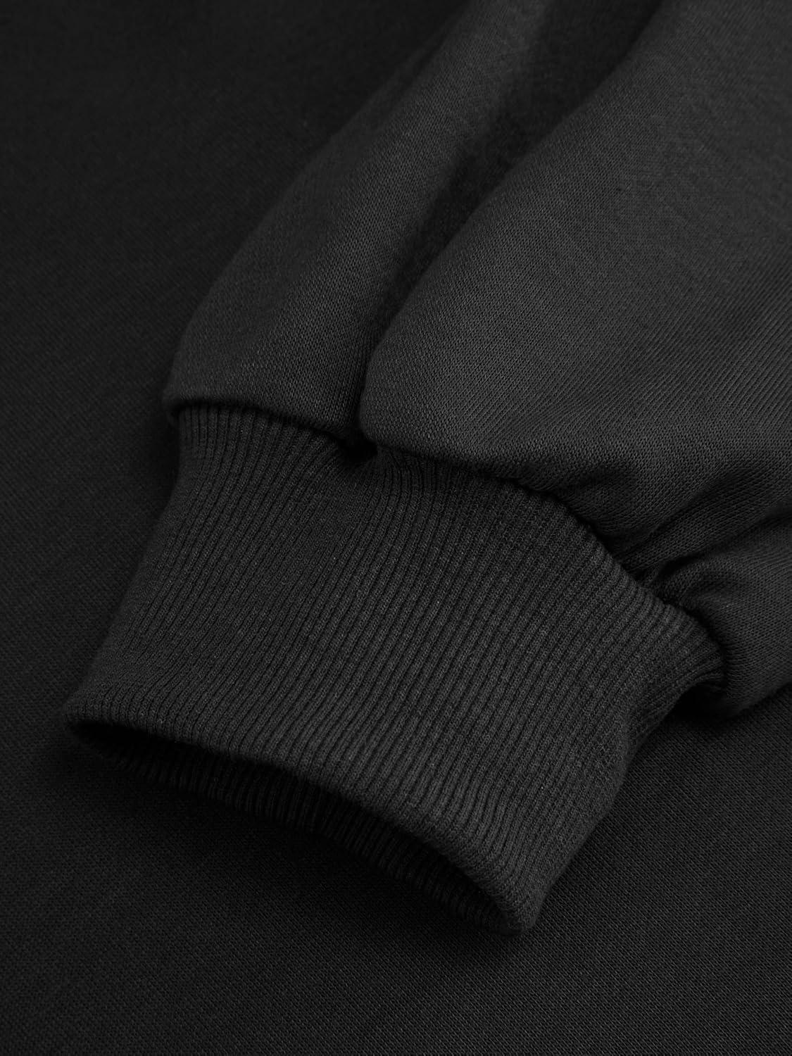 imageCIDER Off Shoulder Sweatshirt for Women Basic Casual Long Sleeve Pullover Fall FashionBlack