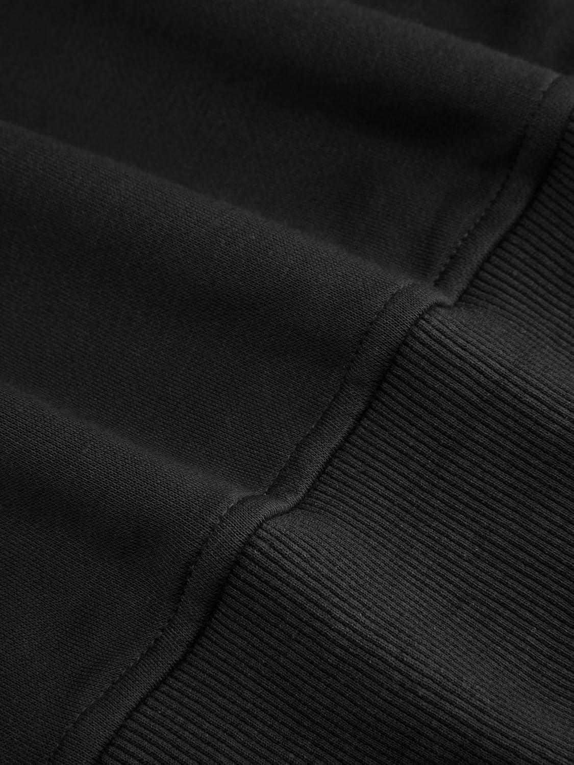 imageCIDER Off Shoulder Sweatshirt for Women Basic Casual Long Sleeve Pullover Fall FashionBlack