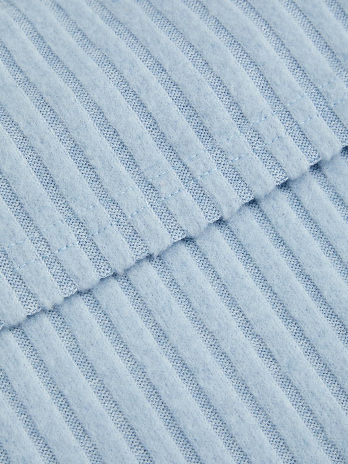 imageCIDER Off The Shoulder Tops for Women Long Sleeve Going Out Y2K Tops Knit Pullover Fall Outfits Trendy 2025Baby Blue