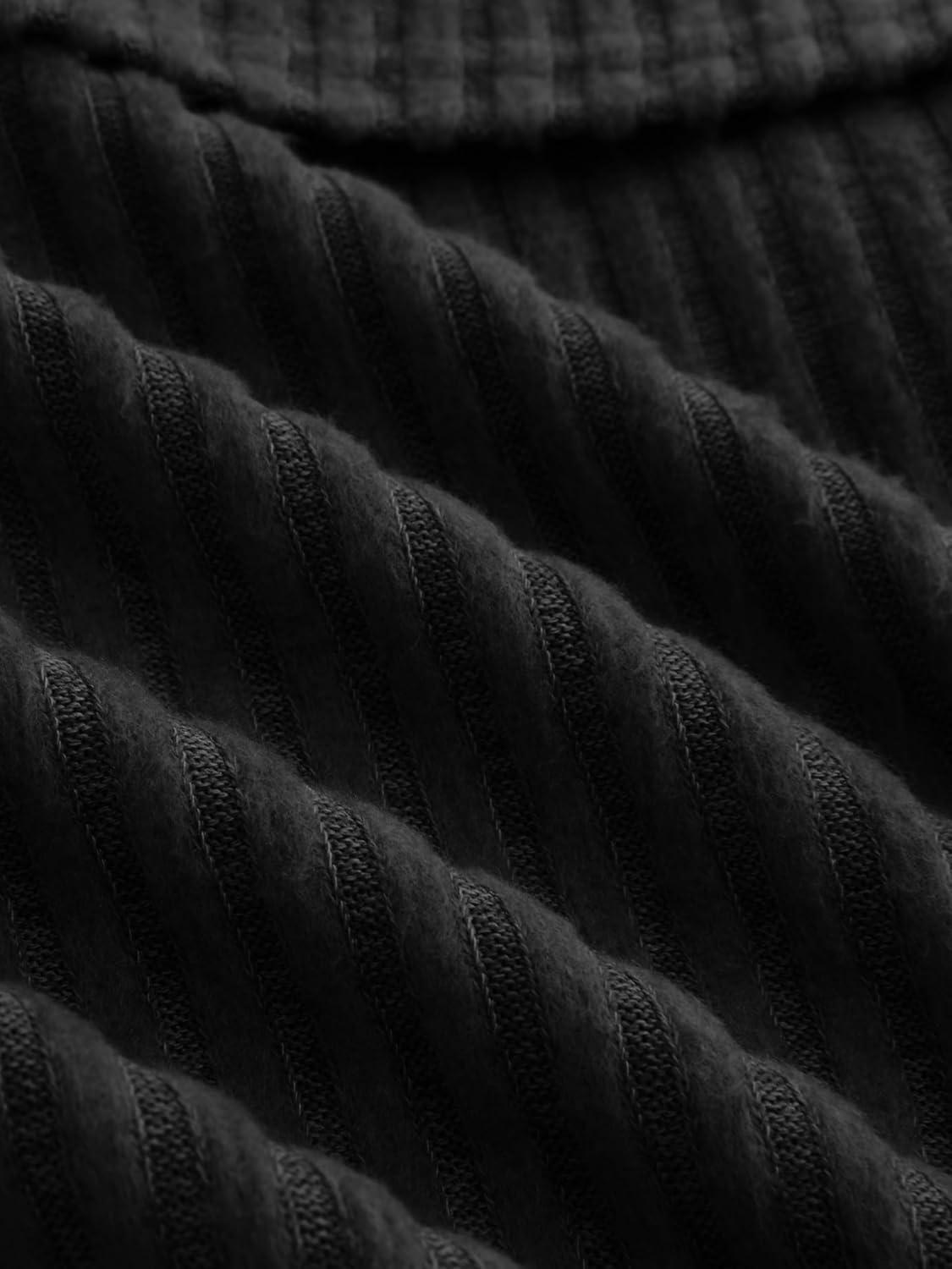 imageCIDER Off The Shoulder Tops for Women Long Sleeve Going Out Y2K Tops Knit Pullover Fall Outfits Trendy 2025Black