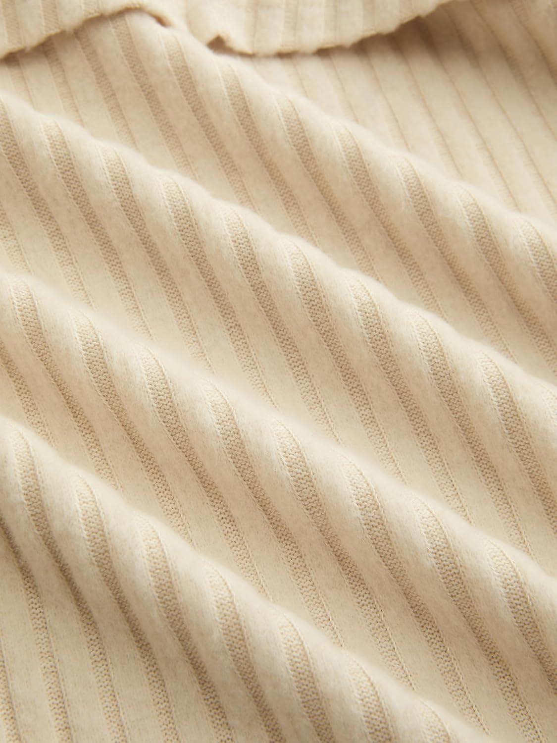 imageCIDER Off The Shoulder Tops for Women Long Sleeve Going Out Y2K Tops Knit Pullover Fall Outfits Trendy 2025Champagne