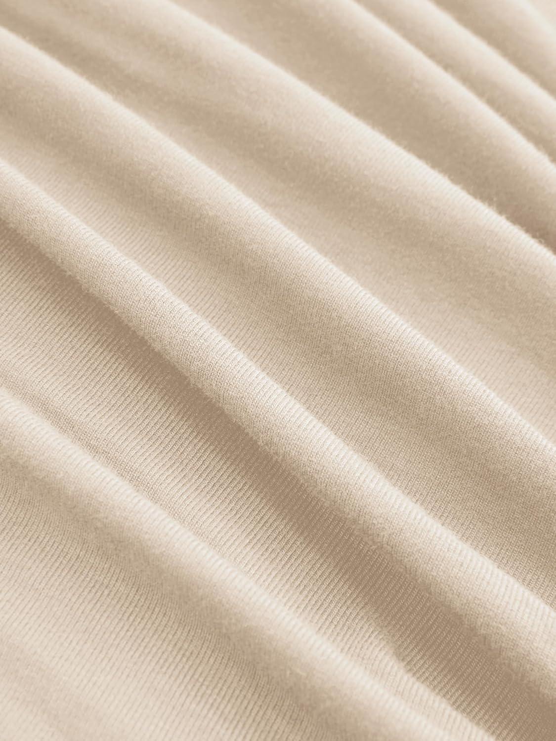 imageCIDER Off The Shoulder Tops for Women Long Sleeve Shirts Asymmetrical Neck Ruched Going Out Tops Y2K Slim Fit Fall TopBeige