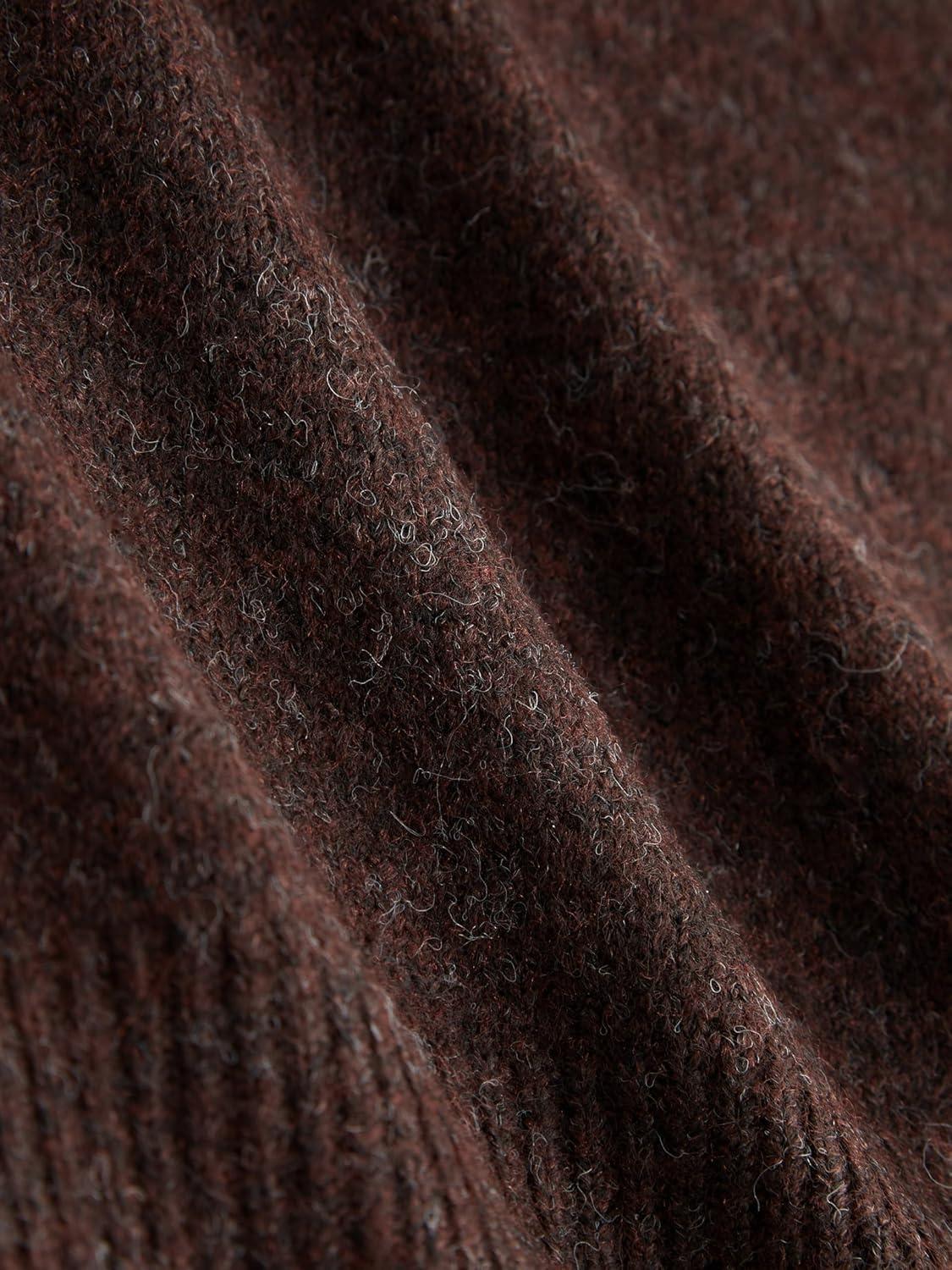 imageCIDER Oversized Sweater Women Turtle Neck Long Sleeve Knit Top Pullover Jumper Slouchy Fall Winter TrendyCoffee