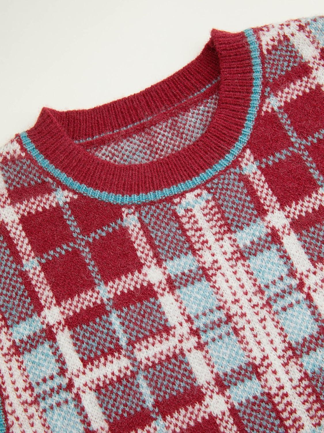 imageCIDER Sweater Vest Women Sleeveless Cropped Sweaters Cute Graphic Tank Tops Old Money Clothes Fall OutfitsFiery Red