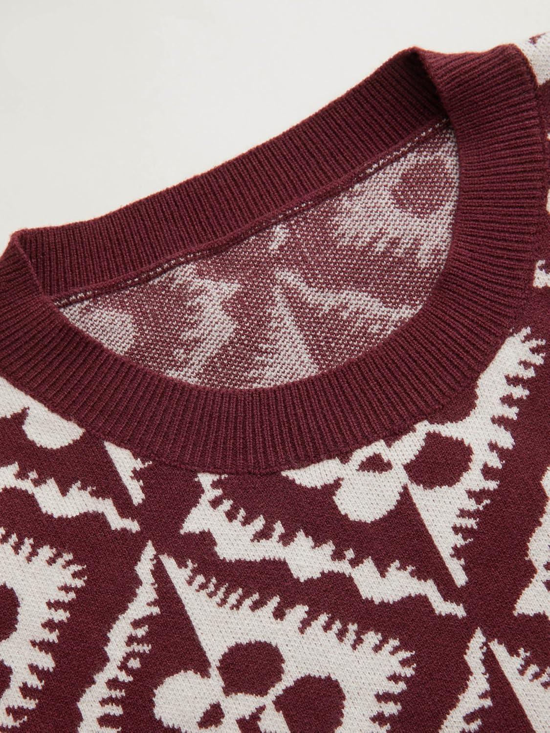 imageCIDER Sweater Vest Women Sleeveless Cropped Sweaters Cute Graphic Tank Tops Old Money Clothes Fall OutfitsWine