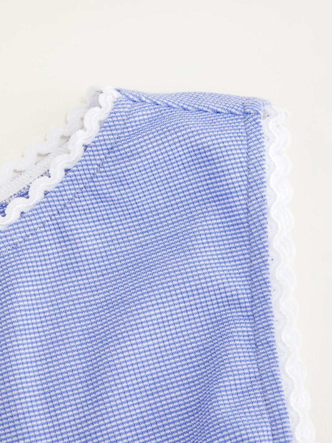 imageCIDER Womens Cute Summer Mini Dress Boat Neck Sleeveless Ruched Tie Back Casual Dresses Nightgown TrendyBaby Blue