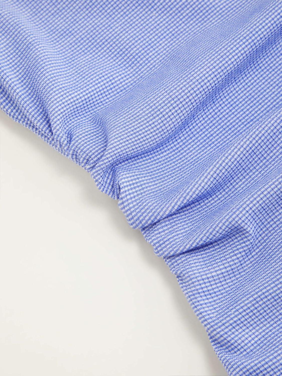 imageCIDER Womens Cute Summer Mini Dress Boat Neck Sleeveless Ruched Tie Back Casual Dresses Nightgown TrendyBaby Blue