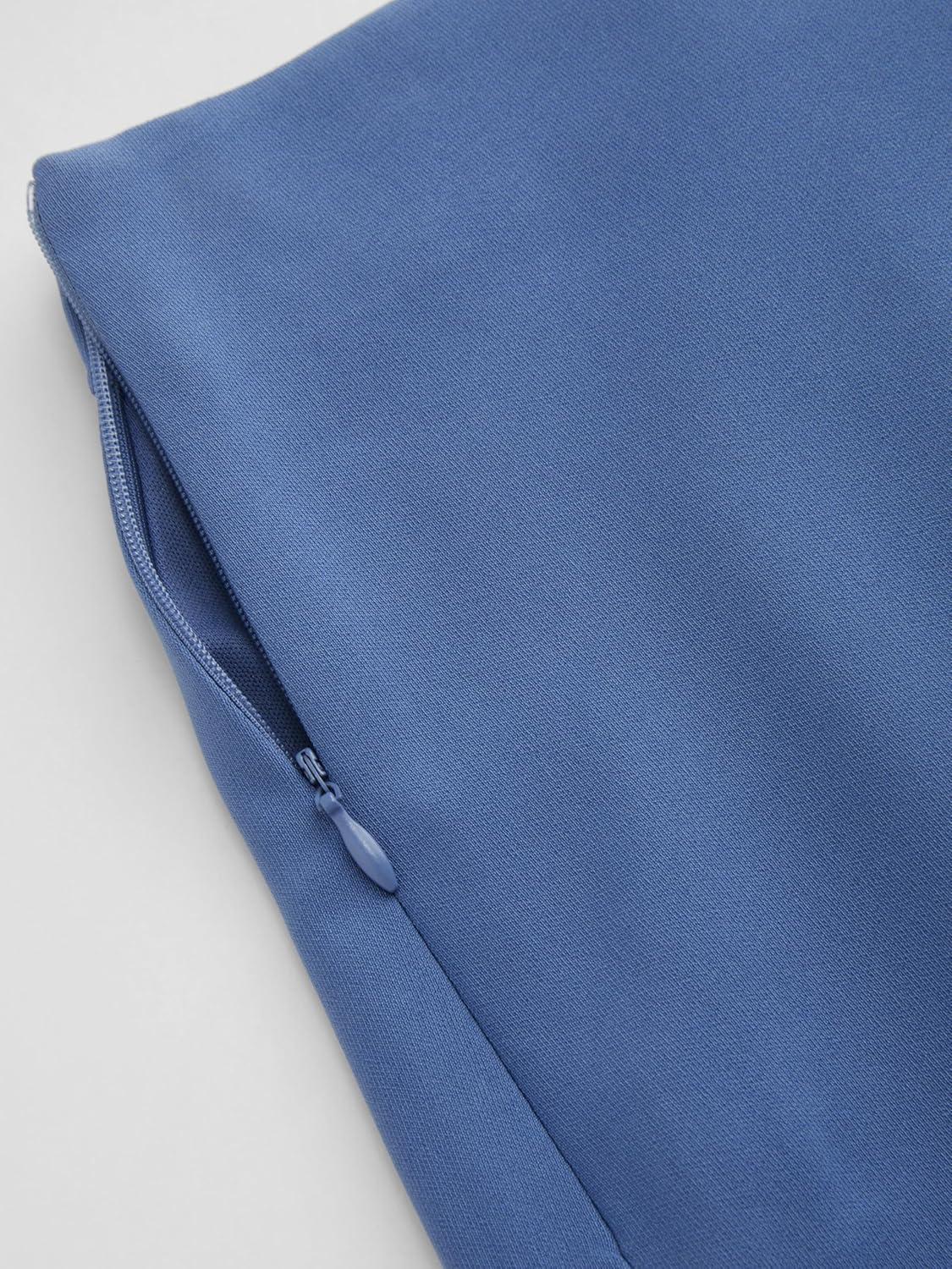 imageCider Mini Skirt High Waist Zip Up Split Bodycon Fitted Party A Line SkirtDenim