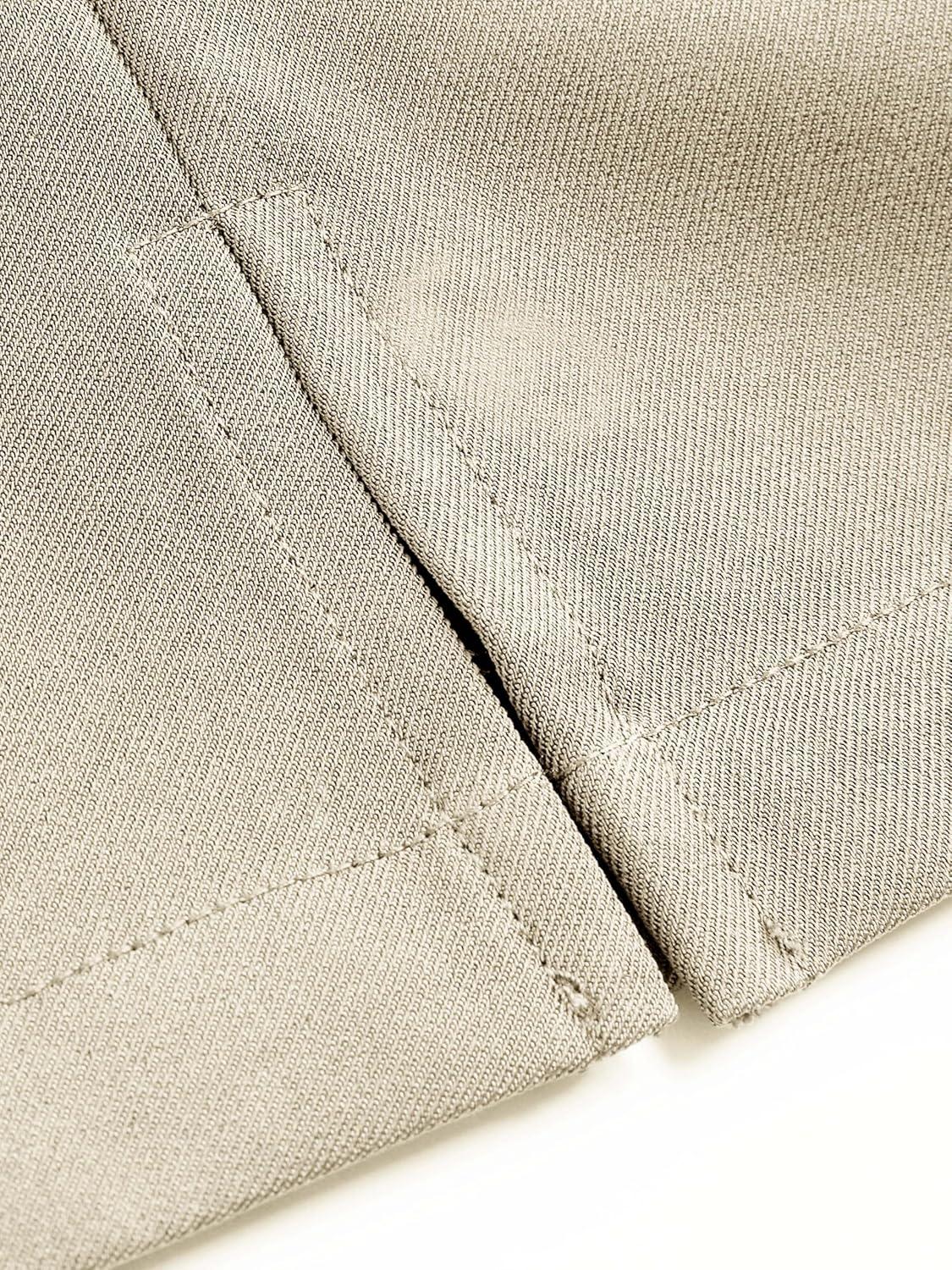 imageCider Mini Skirt High Waist Zip Up Split Bodycon Fitted Party A Line SkirtKhaki