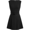 imageCIDER Sleeveless Dress for Summer Womens Belted Mini ALine Casual Party DressBlack