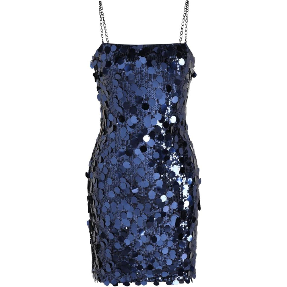 imageCIDER Sequin Chain Mini DressNavy Blue