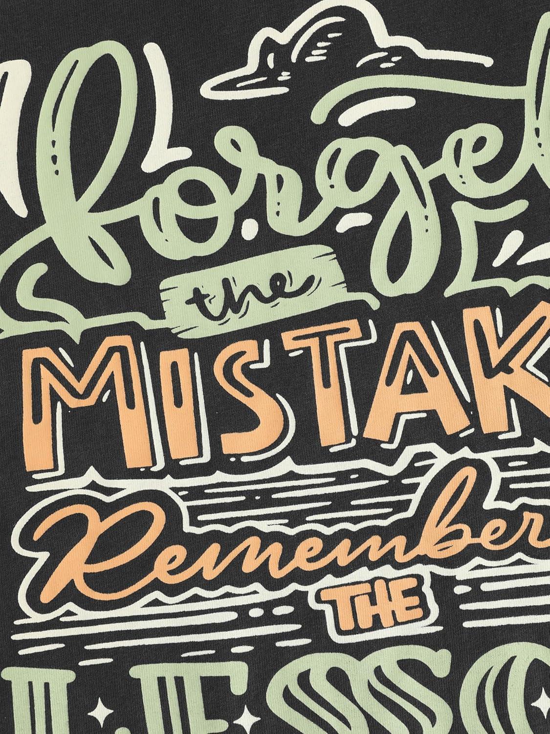 imageCIDER Womens Cap Sleeve Graphic Tank Crop Tops Crew Neck Twist Knot Front Tee T ShirtsBlack