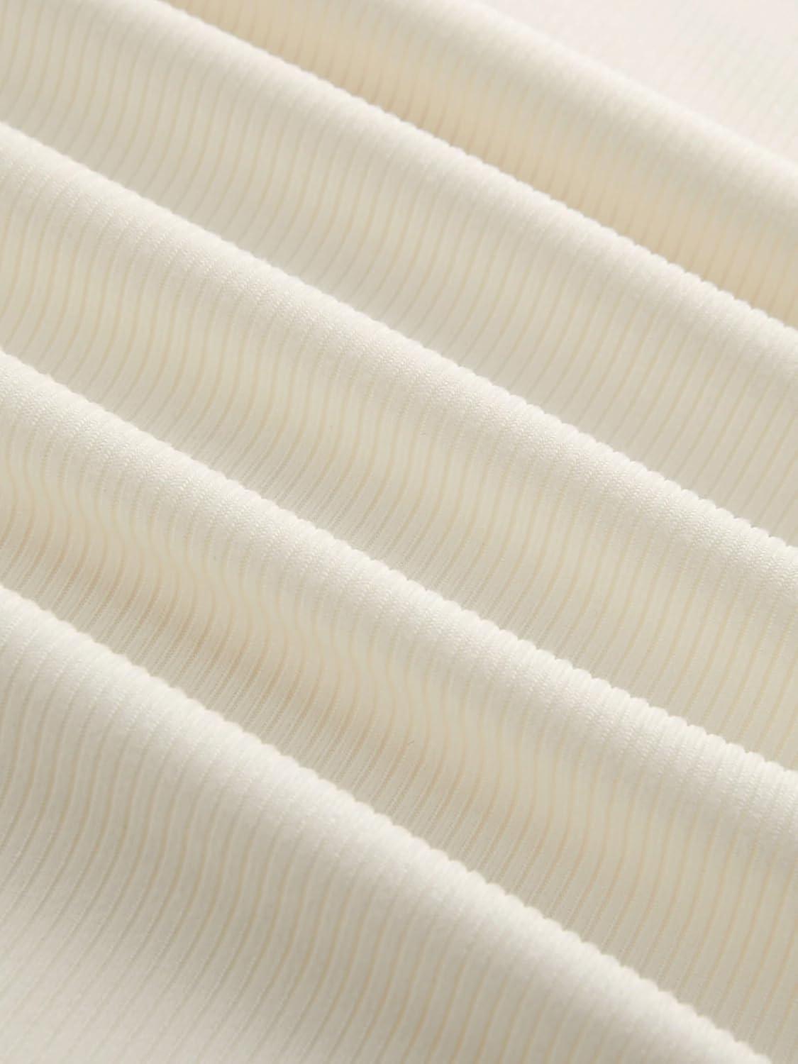 imageCIDER Womens Crop Tank Tops Boat Neck Sleeveless Ruched Slim Fit Summer Tops TrendyCream