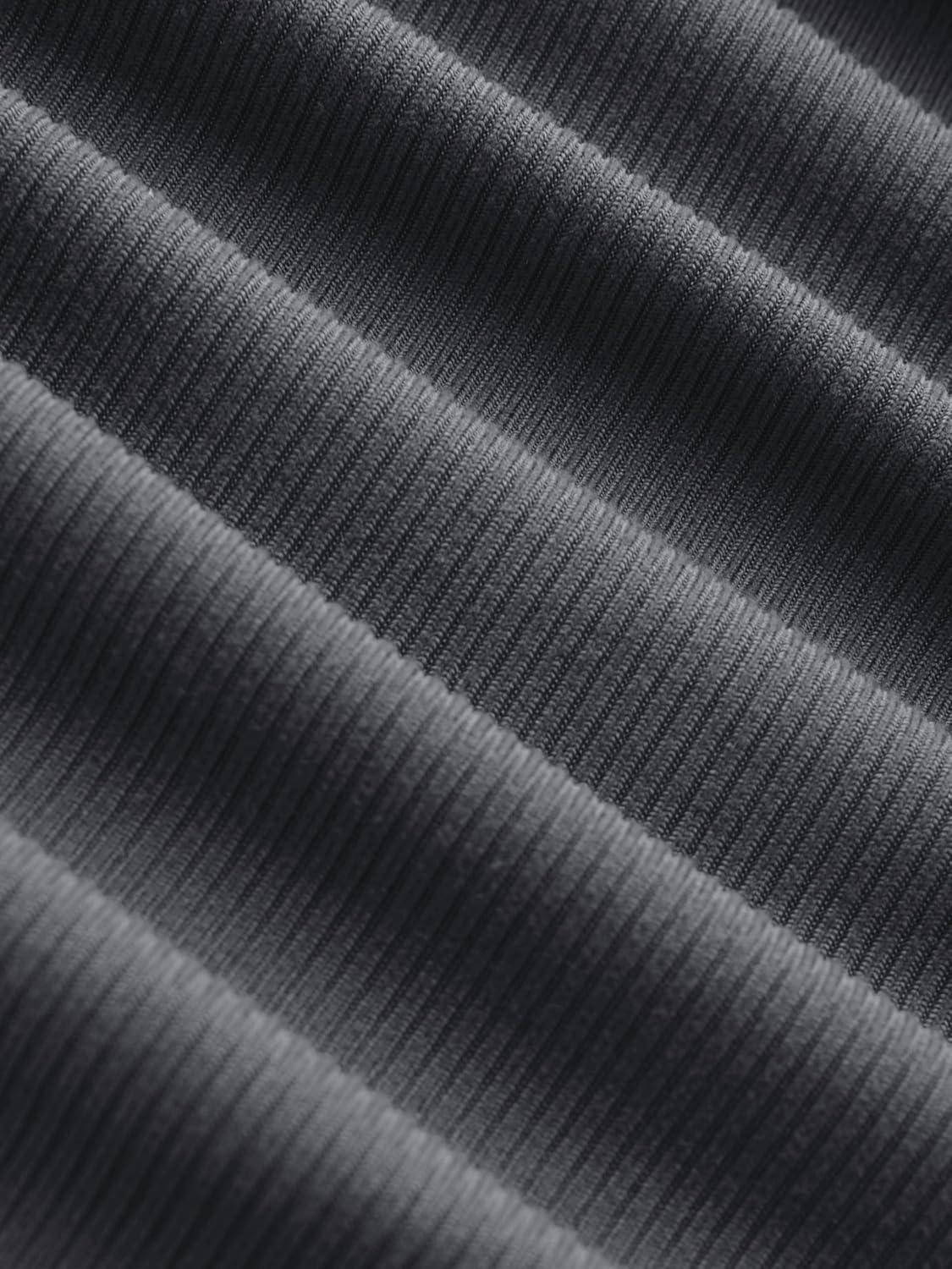 imageCIDER Womens Crop Tank Tops Boat Neck Sleeveless Ruched Slim Fit Summer Tops TrendyGrey