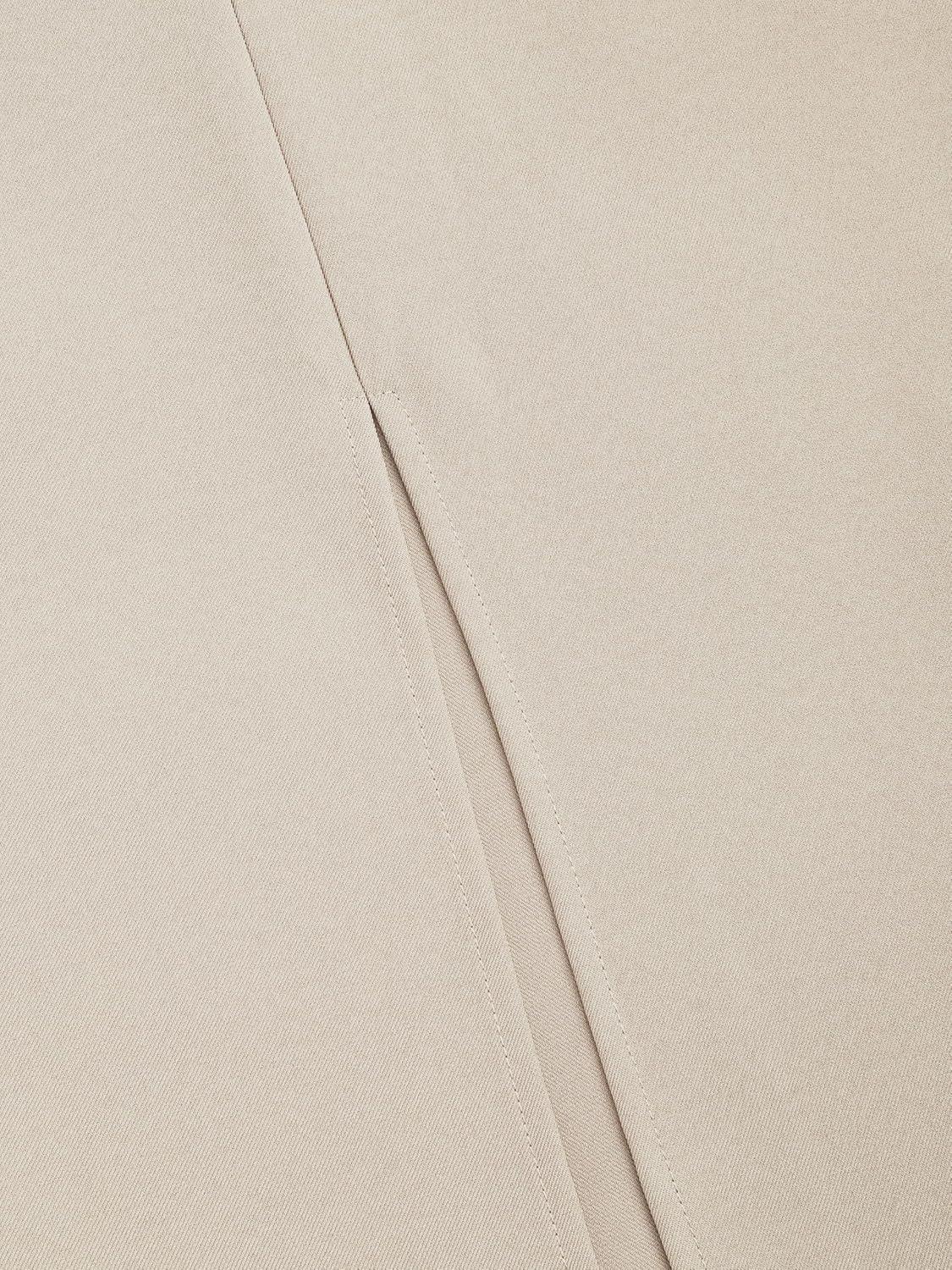 imageCIDER Solid High Waist Split Maxi SkirtBeige