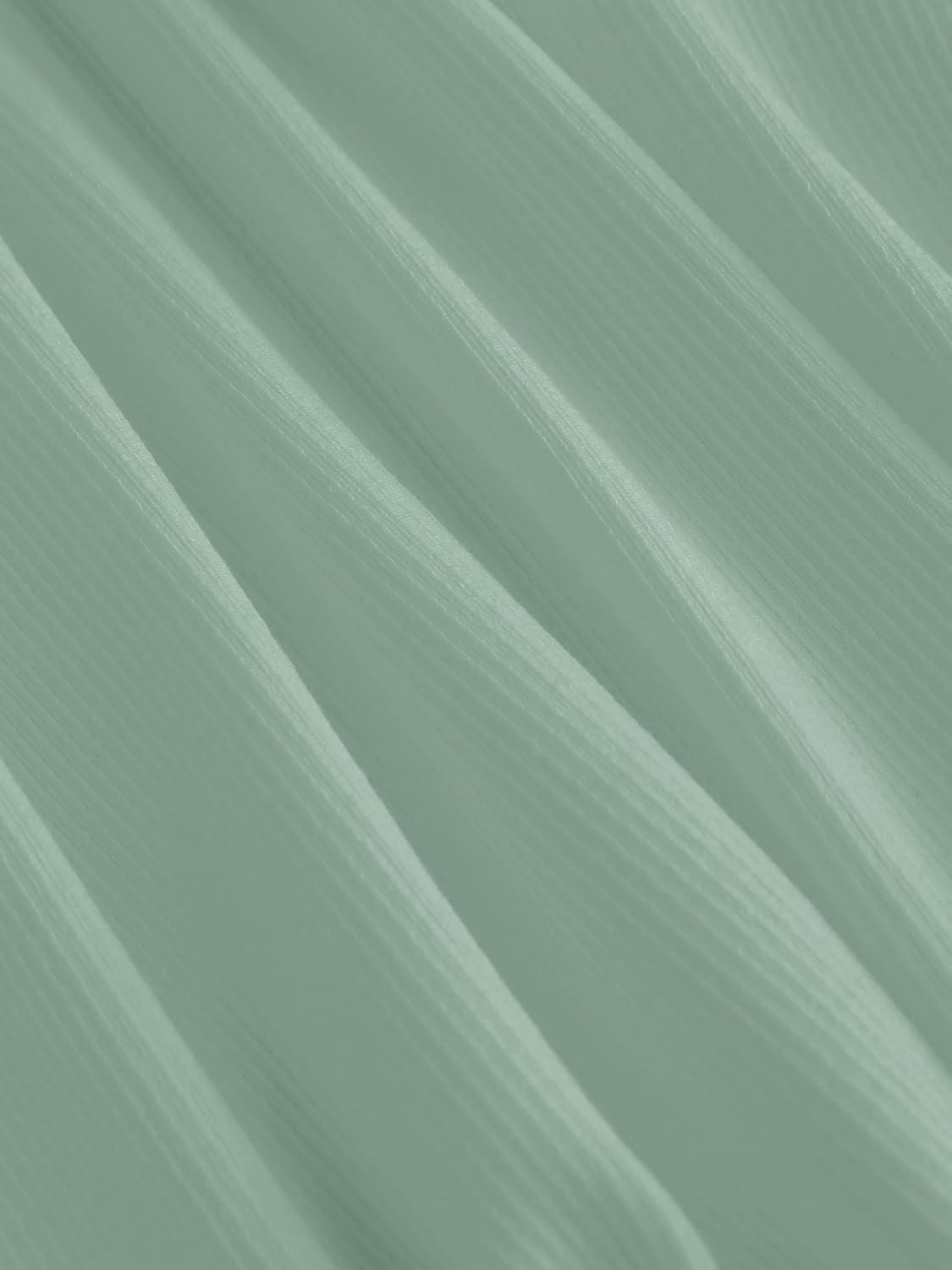 imageCIDER VNeck Solid Ruched Crop TopPale Green