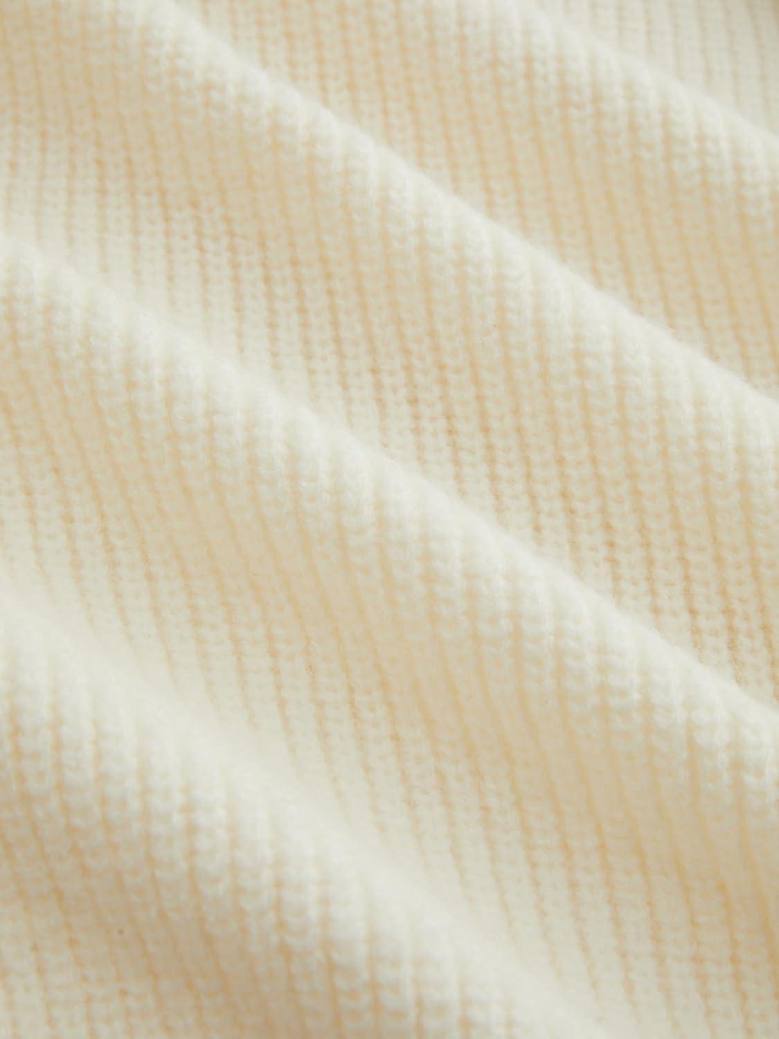 imageCIDER Womens Knit Sweater Cold Shoulder Long Going Out Casual Sleeve Pullover TopBeige