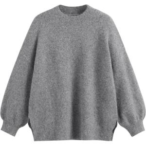 CIDER Womens Oversized Knit Sweater Pullover Crew Neck Casual Jumper Cozy Sweaters 2025 Trendy(Grey)