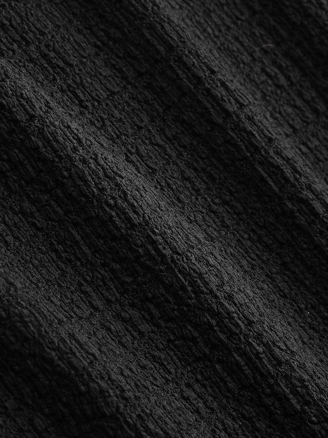 imageCIDER Round Neckline Textured Knotted Short Sleeve Tee Curve ampamp PlusBlack