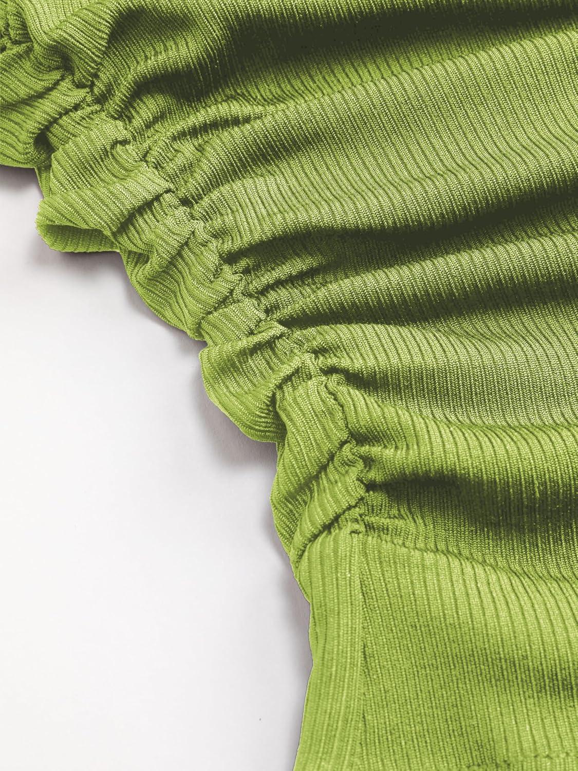 imageCIDER Solid High Neck Sleeveless Ruched Tank Top Curve ampamp PlusGreen