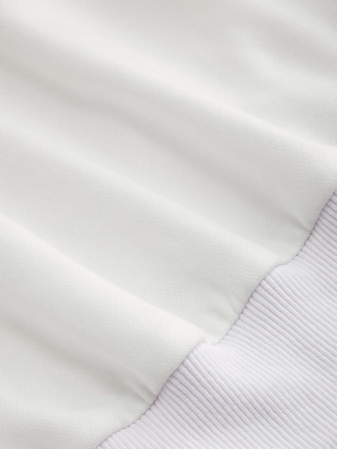 imageCIDER Womens Off Shoulder Sweatshirt Boston Graphic Pullover Casual Long Sleeve TopWhite