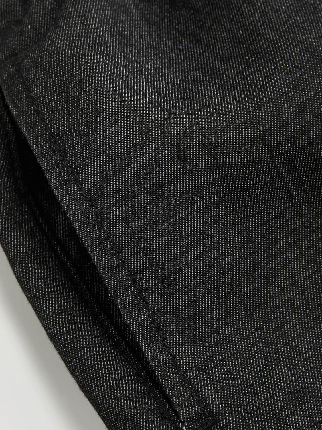 imageCIDER Drawstring Wide Leg Jeans for Women High Waisted Baggy Jeans Denim Pants with PocketsBlack