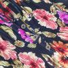 OSTOO Robe Longue d&rsquo;été 2025 à Volants Style bohème à Volants pour Femme(Fleurs Noires)