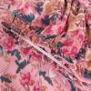 OSTOO Robe Longue d&rsquo;été 2025 à Volants Style bohème à Volants pour Femme(Fleurs Roses)