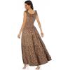 OSTOO Robe Longue d&rsquo;été 2025 à Volants Style bohème à Volants pour Femme(Kaki)