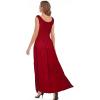 OSTOO Robe Longue d&rsquo;été 2025 à Volants Style bohème à Volants pour Femme(Rouge)