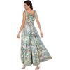 OSTOO Robe Longue d&rsquo;été 2025 à Volants Style bohème à Volants pour Femme(Vert)