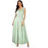 OSTOO Robe Longue d&rsquo;été 2025 à Volants Style bohème à Volants pour Femme(Vert/Carreaux)