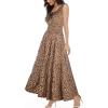 OSTOO Robe Longue d&rsquo;été 2025 à Volants Style bohème à Volants pour Femme(Kaki)
