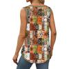 Débardeur sans manches pour femme – Débardeur d&rsquo;été sexy en coton – Coupe ample – T-shirt de sport – Couleur unie – Haut basique – Mode d&rsquo;été (disponible en grande taille)(#08 Multicolore)