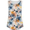 Débardeur sans manches pour femme – Débardeur d&rsquo;été sexy en coton – Coupe ample – T-shirt de sport – Couleur unie – Haut basique – Mode d&rsquo;été (disponible en grande taille)(#07 Multicolore)
