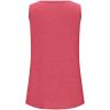 Débardeur sans manches pour femme – Débardeur d&rsquo;été sexy en coton – Coupe ample – T-shirt de sport – Couleur unie – Haut basique – Mode d&rsquo;été (disponible en grande taille)(#04 Rose)
